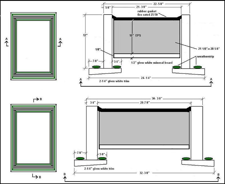 Locking Attic Access Hatch R-42 22x30 MEETS Energy Code